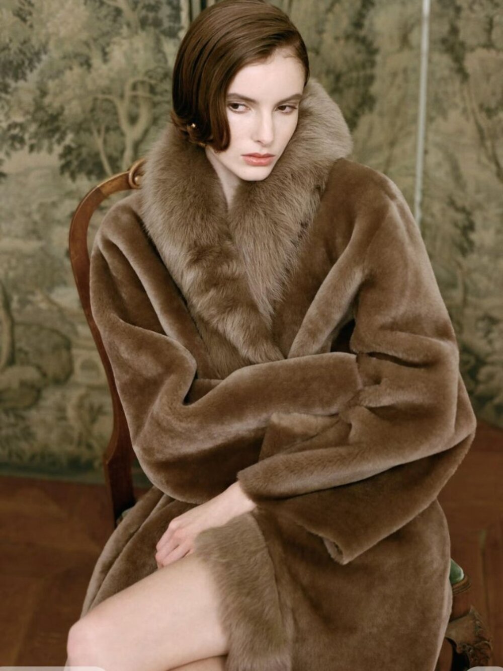 NOUR HAMMOUR Fur Shearling Coat | NWT Dior Chanel Hermès Louis Vuitton